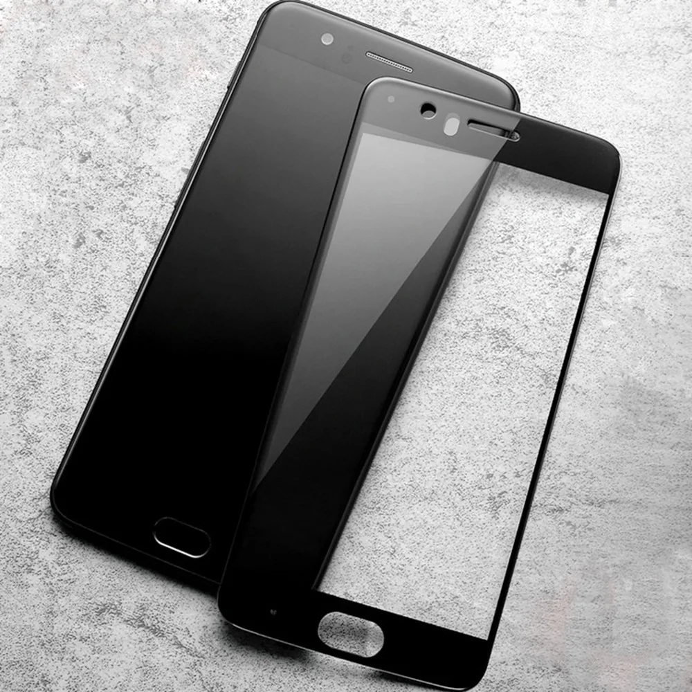 2Pcs 9H Full Cover Colorful Tempered Glass Screen Protector For OnePlus3 3T 5 5.5 inch One Plus5 3 Protective | Мобильные телефоны