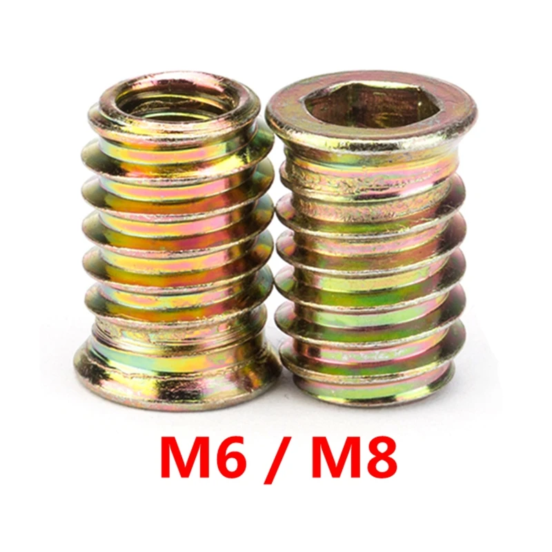 Urijk 20P M6 M8 закаленная железная потайная головка внутренняя внешняя гайка резьба