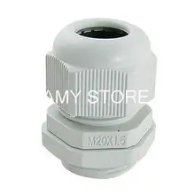Wht Пластик M20 x 1,5 Водонепроницаемый кабельных соединений