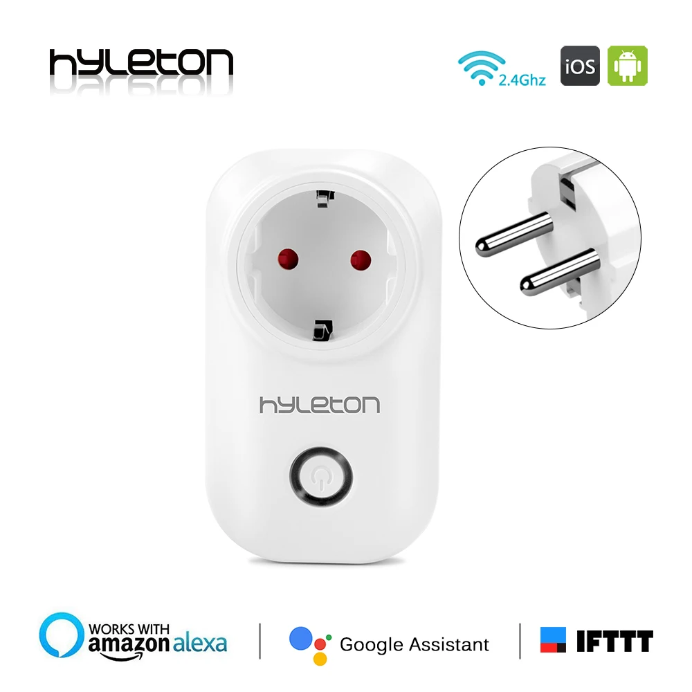 

2 PACK Hyleton smart plug EU/US/AU/UK Power Socket wifi Switch remote control switch 10A Wifi plug Electrical smart home