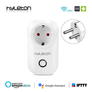

2 PACK Hyleton smart plug EU/US/AU/UK Power Socket wifi Switch remote control switch 10A Wifi plug Electrical smart home