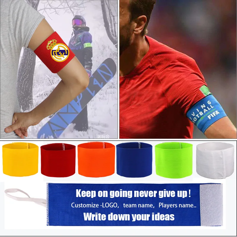 DIY Outdoor Custom Team Sports Groups Soccer Armbands adult & kids Adjustable Player Bands