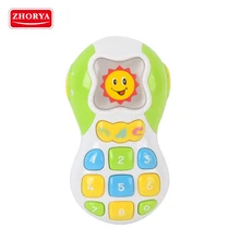 Zhorya детский мобильный телефон с музыкальными игрушками для детей обучающий электронный телефон детская игрушка для Рождества