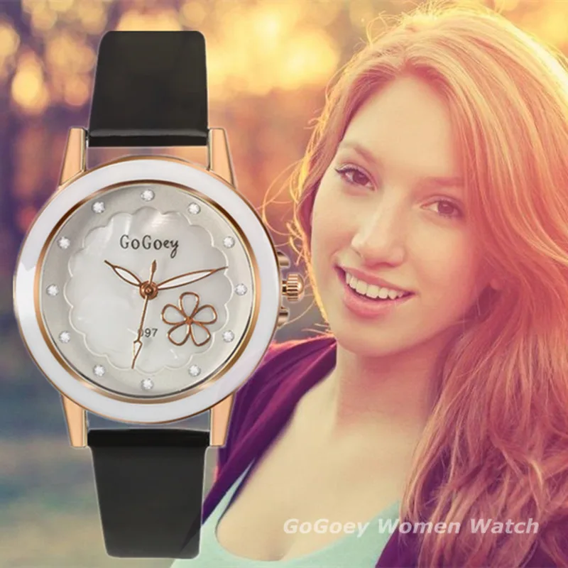 2019 новые женские наручные часы модные тонкие цветочные принты Кварцевые часы Женские Элегантные платья часы женские Muj Relogio Feminino часы