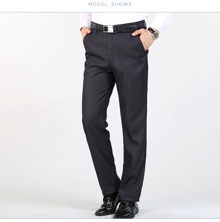 Осень, высокое качество и ткань, для папы, папы, должны быть тонкие стильные свободные крутые штаны, для среднего возраста, мужские деловые повседневные длинные штаны