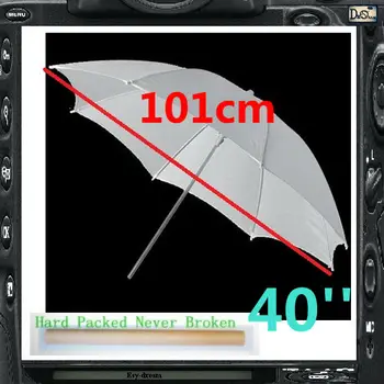 

40" 101cm Studio Flash Soft Translucent White Umbrella Diffuser For Dslr PHOTOGRAPHY ps014