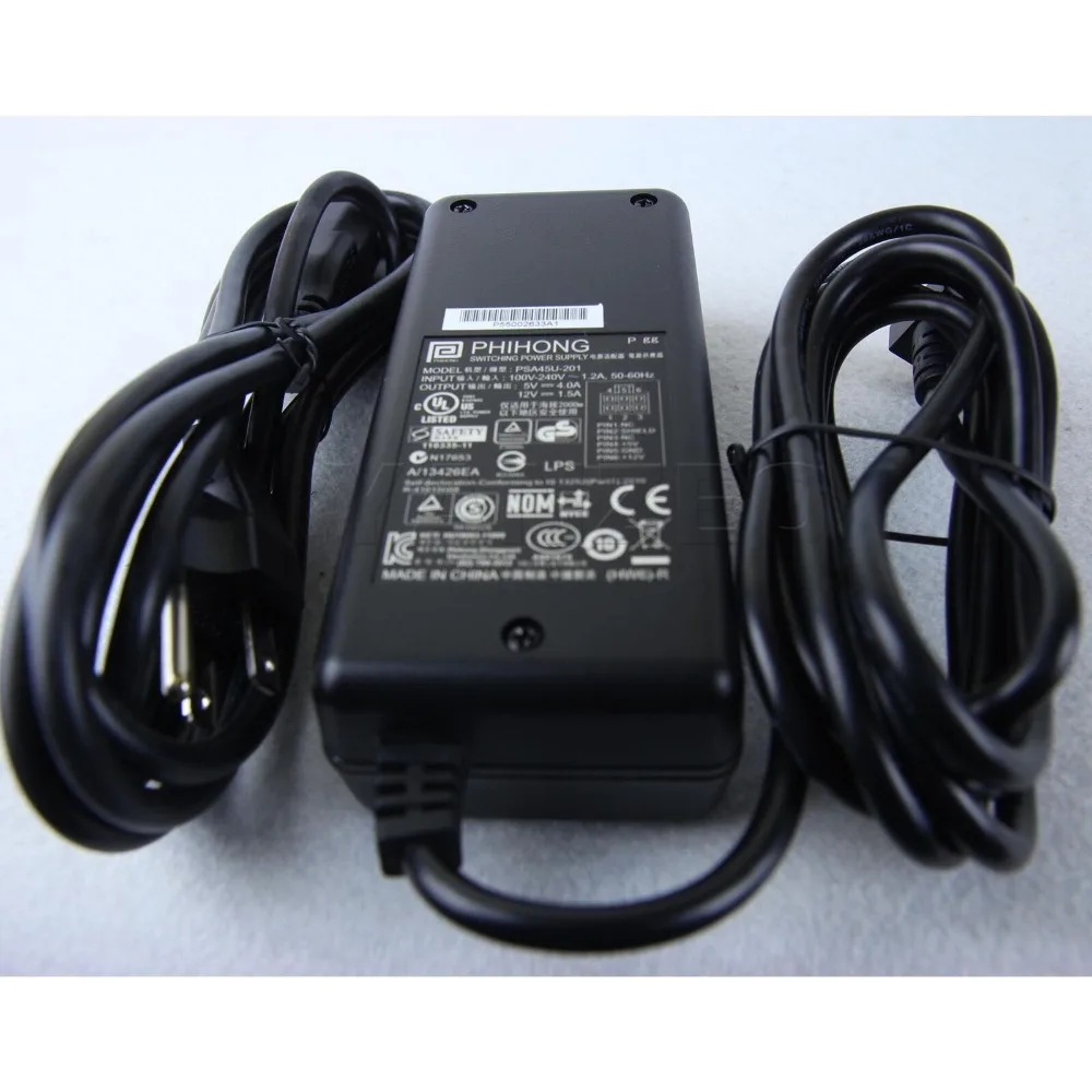 PSA45U-201 For PhiHong Switching Power Supply AC Adapter + 12V Power Cord