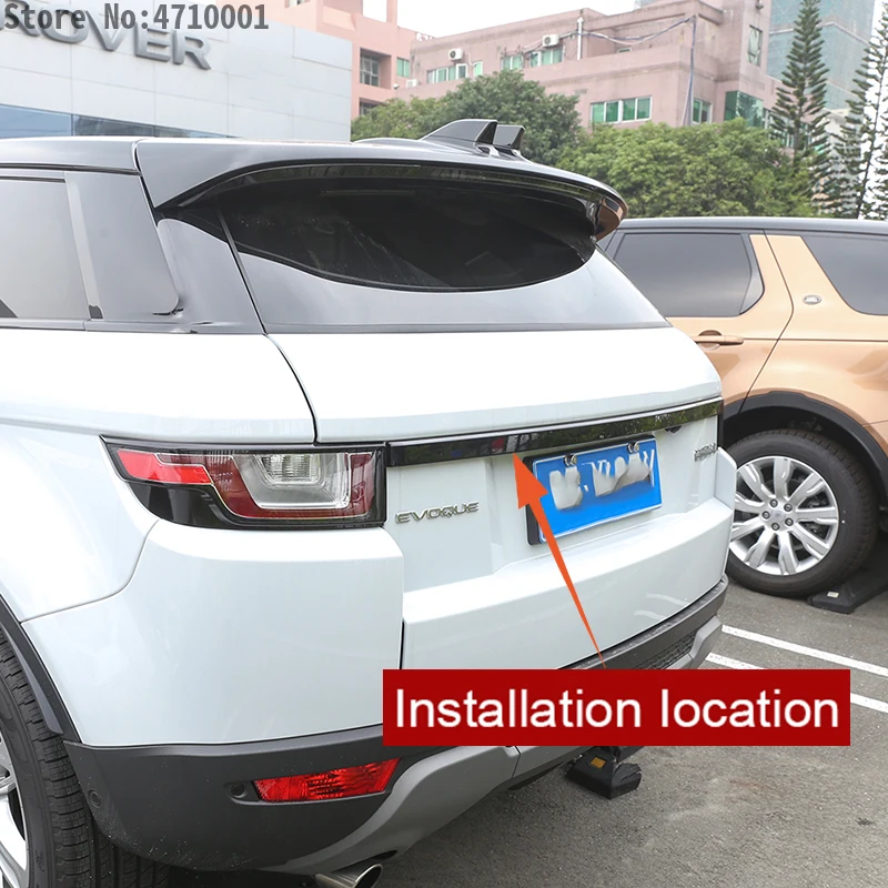 Для Land Rover Range Rover Evoque 2012- ABS Хромированная Задняя Крышка багажника рамка отделка автомобильные аксессуары