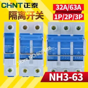 

Chint NH3-63 2P Single Phase 3 Phase Mini Circuit Bbreaker Photovoltaic Isolating Switch MCB