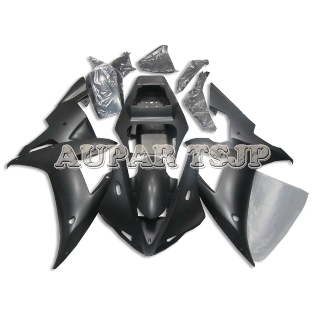 ABS инъекции плоские черные мотоциклы ковбочки для Yamaha 2002 2003 YZF1000 R1 02 03 Полный обтекатели пластиковые детали