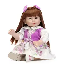 50 см Виниловая силиконовая кукла-реборн для малышей, игрушка для игры в дом, куклы, NPKCOLLECTION, подарок на день рождения для девочек, нарядная кукла принцессы