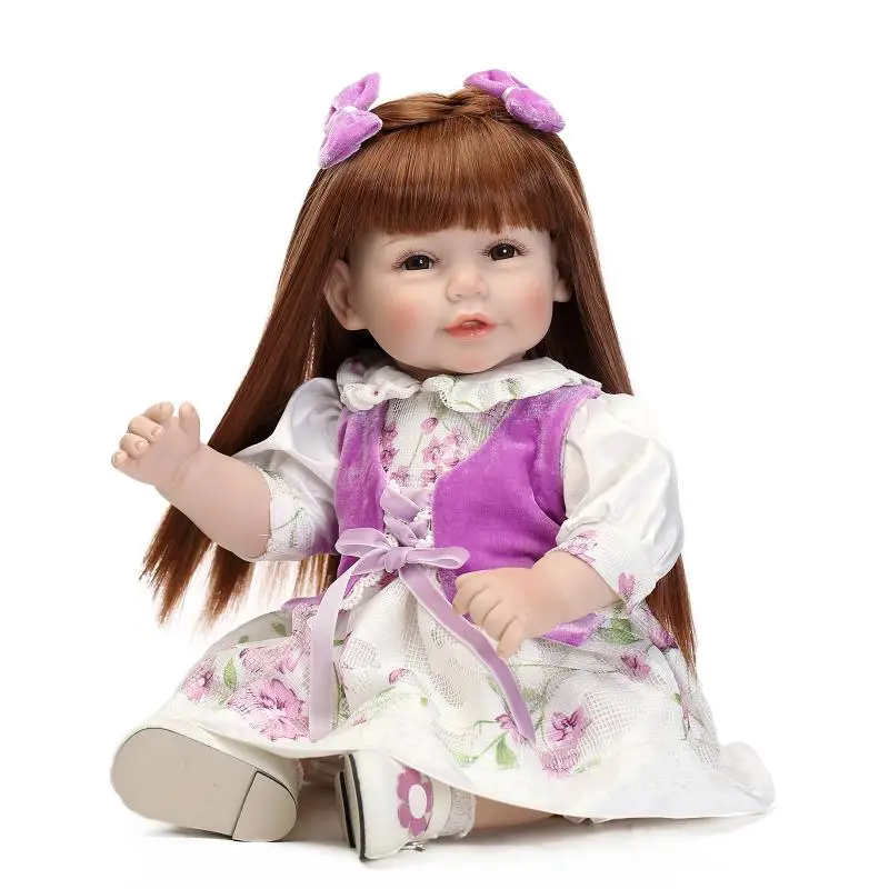 

50cm Vinyl Silicone toddler reborn baby doll toy play house dolls NPKCOLLECTION birthday gift for girls dress up princess dolls