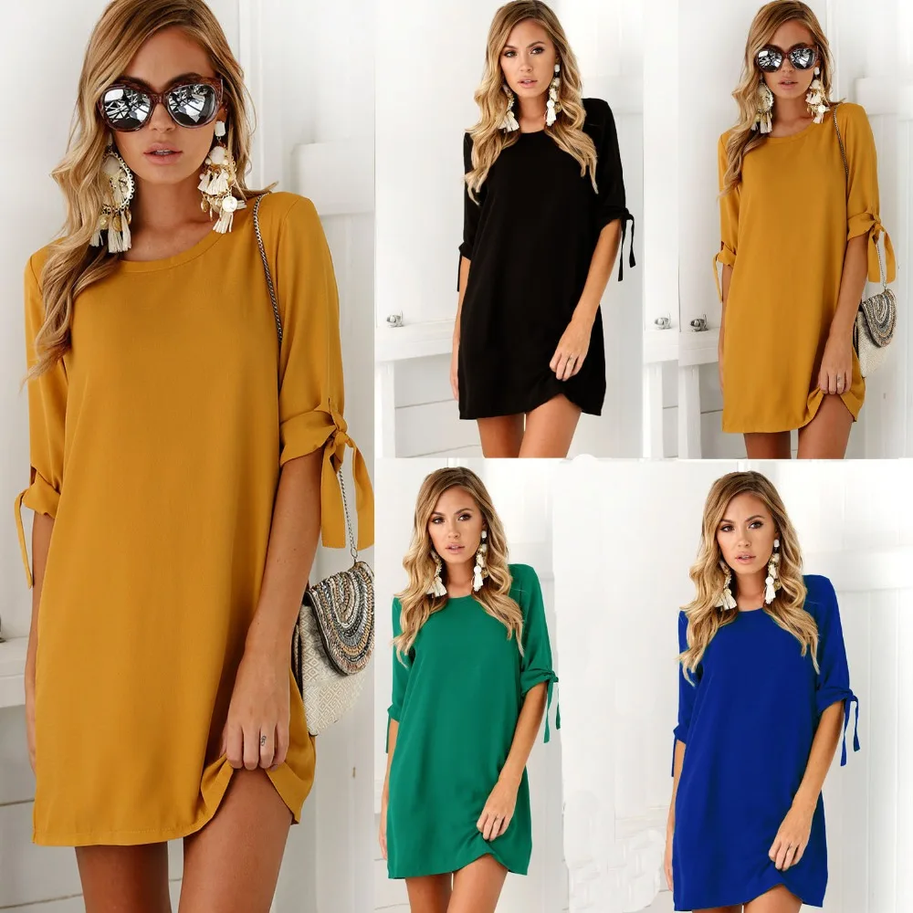 

Zmvkgsoa 5xl 6xl Plus Size Women Casual Shirt Dress Half Sleeve Female Elegant Short Mini Chiffon Dresses Large Sizes Y2414