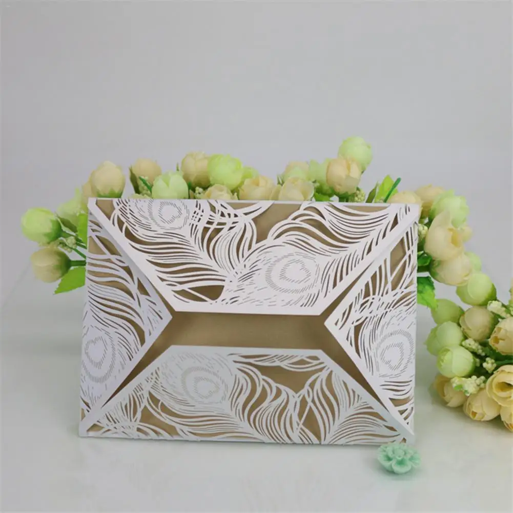 10PCS New Style Wedding Invitation Card Wedding Decor Print Envelopes Party Supplies Without Inner  - 4.00001E+12