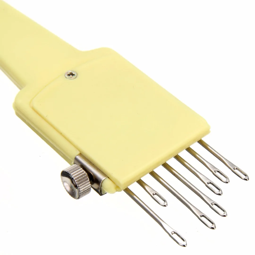New 1x7 4.5/9mm Gauge Transfer Tool Yellow For Brother KH820 KH830 4.5mm Knitting Machine