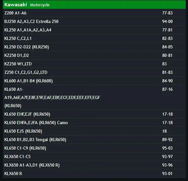 LOPOR 4 x масляные фильтры двигателя для Kawasaki KLX650 KL650 Z250 KZ250 KLT200 KLT250 KLF220 KLF250 KSF250 KEF300 KLF300 Z200 KLR650