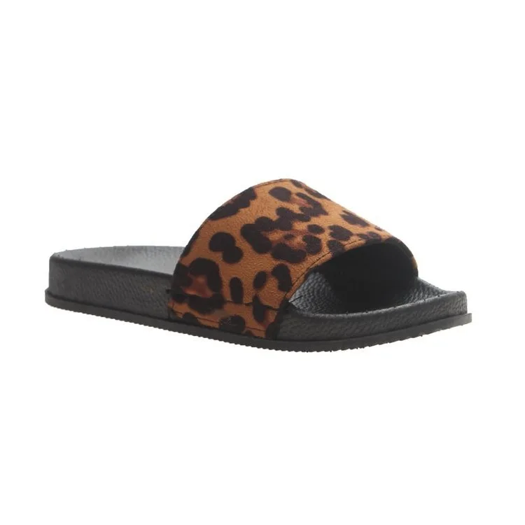 

2019 New European-style Slippers Retro Leopard Print Fashion Women Wear Street Sandals Outside Flip Flops