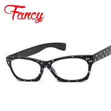 Женские модные очки для чтения, Винтажный дизайн в горошек, высококачественные резиновые очки в молодежном стиле, пресбиопические очки+ 1+ 1,5+ 2+ 2,5+ 3+ 3,5