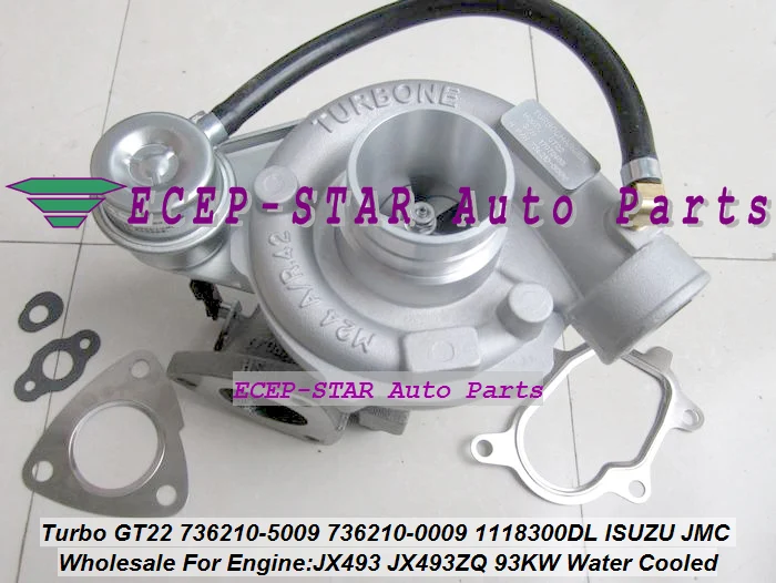 Water Cooled GT22 736210 736210-5009 736210-0009 736210 0009 1118300DL Turbo For ISUZU (5)