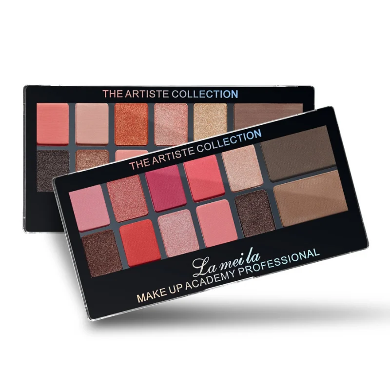 2019 12 Colors Shimmer Eye Shadow Makeup Palette Matte Earth Color Eyeshadow Palette Cosmetics Waterproof Pigment Kits