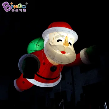 

2019 HOT SALES 5m inflatable suspended Santa Claus balloon light LED climbing Santa model customized advert decorate