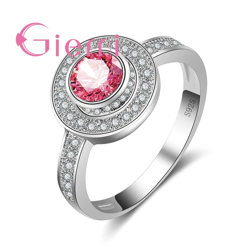 Fashion Modern Rings Women Wedding Engagement Jewelry 925 Sterling Silver High Quality Cubic Zircon Best Gift For Lover | Украшения и
