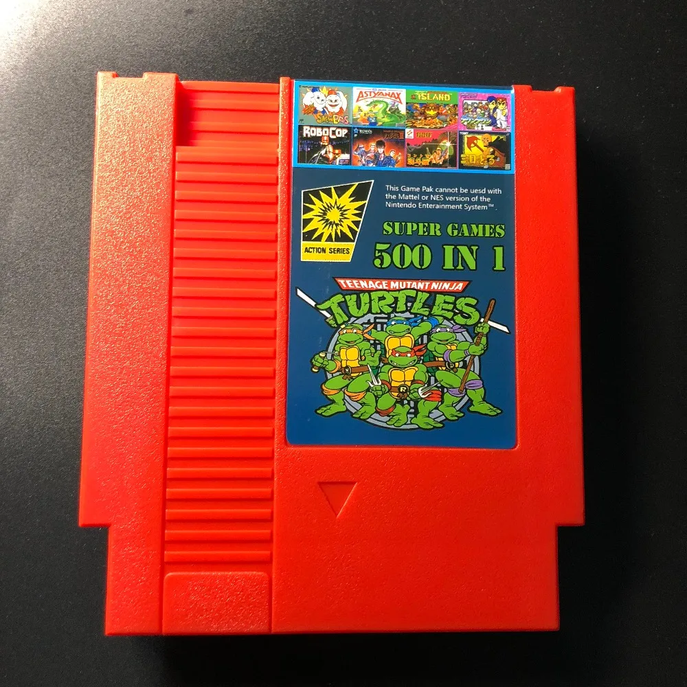 

500 in 1 USA Version Video Game 8 bit 72 pins For NTSC Console !
