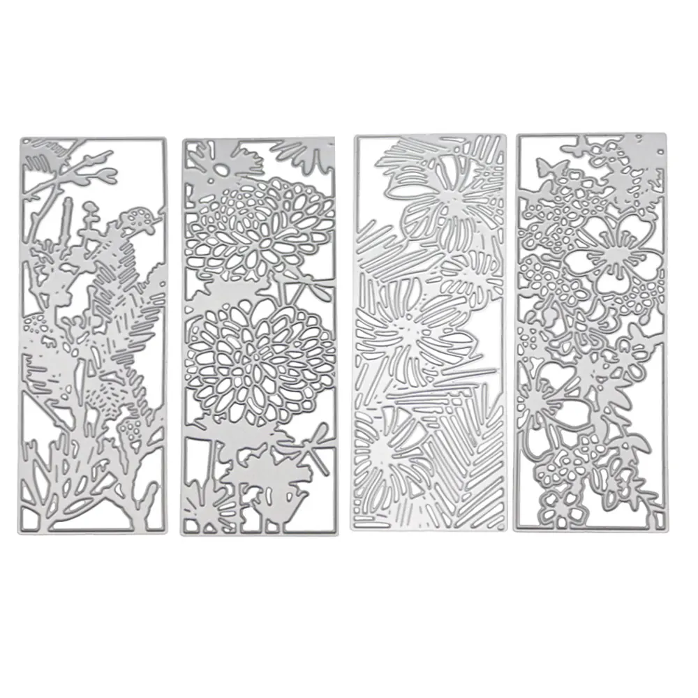

Flowers Frames Metal Cutting Dies Stencil For DIY Scrapbooking Card Making Album Embossing Rectangle Stamps And Dies New 2019