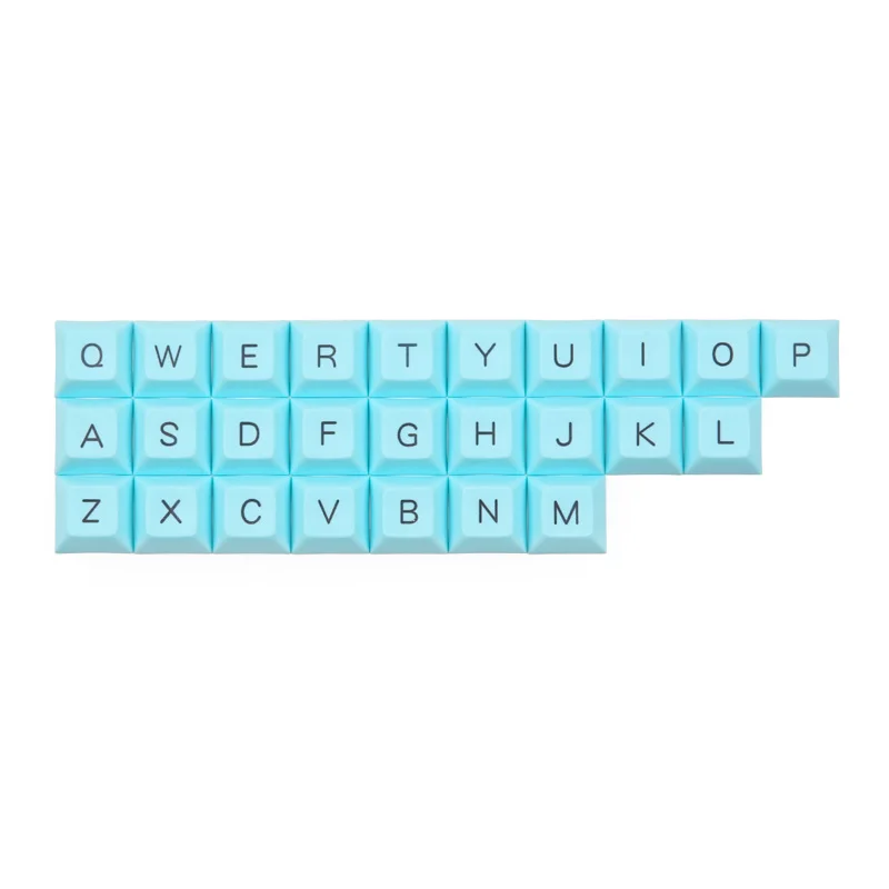 DSA Алфавит keycap Топ Печатный краситель подстилка 26 клавиш для пользовательских