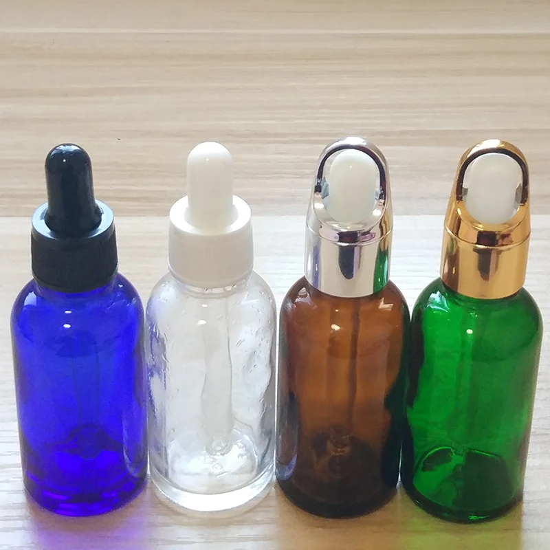 

30ml Blue/Amber/Green/Clear Glass bottles with Glass dropper! if you order over 200pcs,price 20%off !