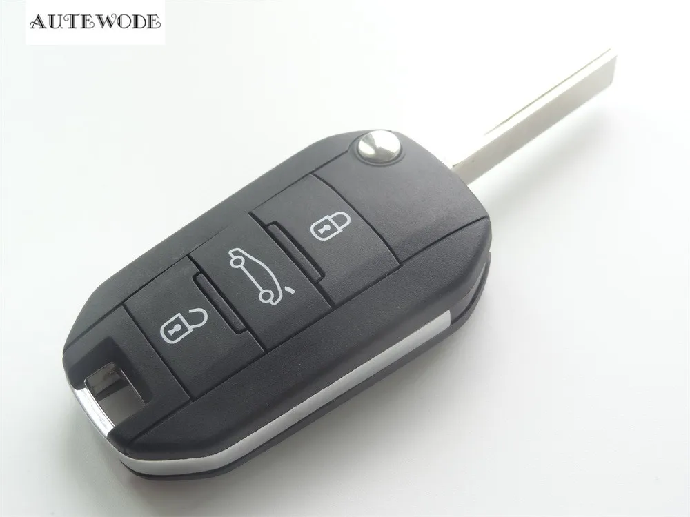 AUTEWODE новая Замена дистанционного оболочки fit или peugeot 208 308 508 5008 3008 случае брелок