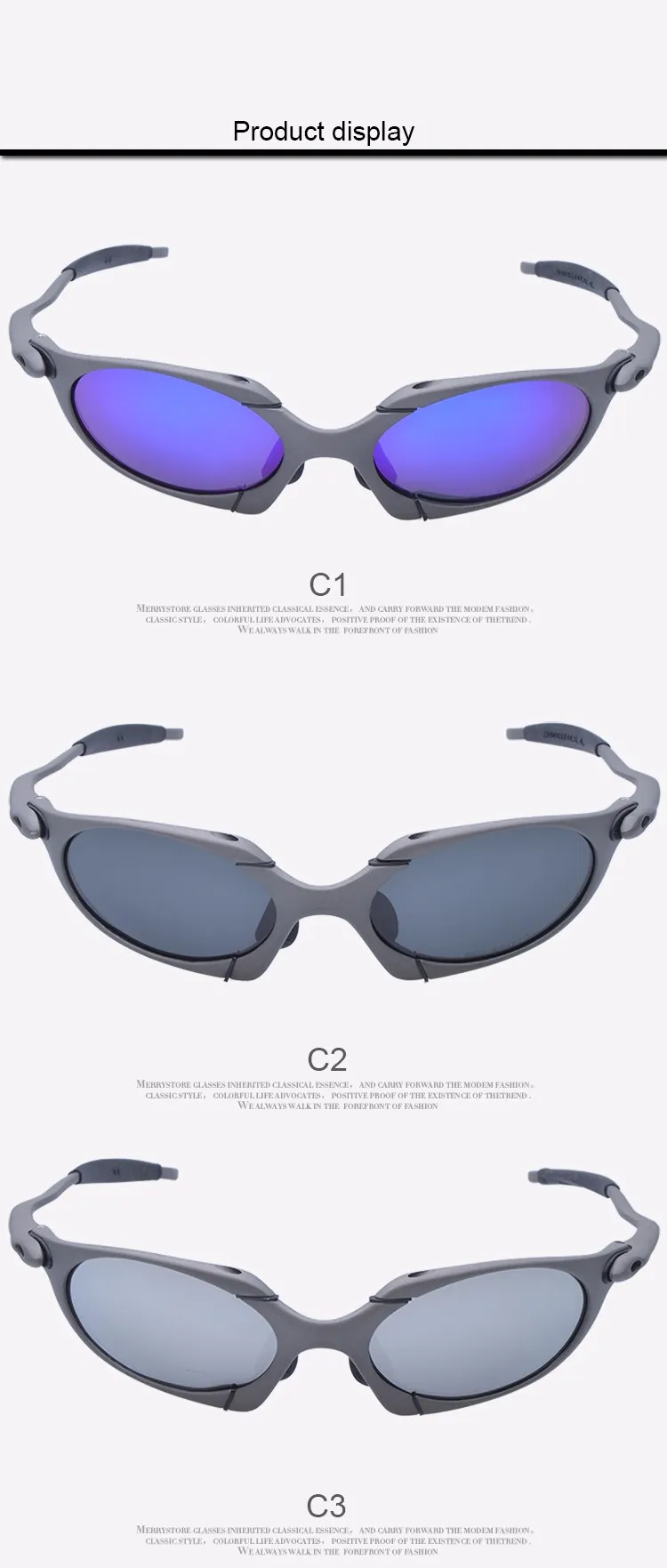 Sunglasses Men Polarized Cycling Glasses Alloy Frame Sport Riding Eyewear oculos de ciclismo gafas CP002-3