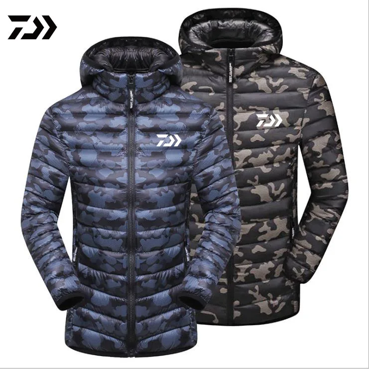 

2019 New DAIWA Fishing Coats Autumn Winter Thick Warm Cotton Fishing Clothing Men Plus Size Outdoor Camouflage Fishing Jackets