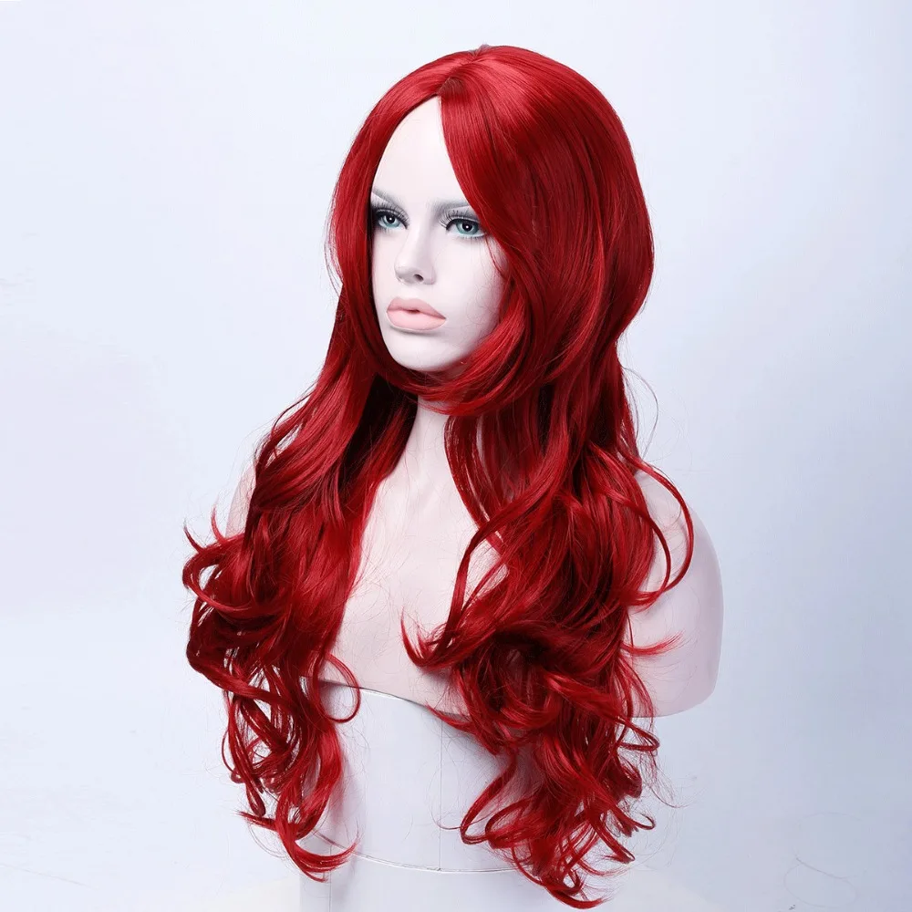 Cosplay peluca sintética larga rizada media línea pelo rubio mujer disfraz carnaval Halloween fiesta peluquería allaosify Cosplay peluca sintética larga rizada media línea pelo rubio mujer disfraz carnaval Halloween fiesta peluquería allaosify