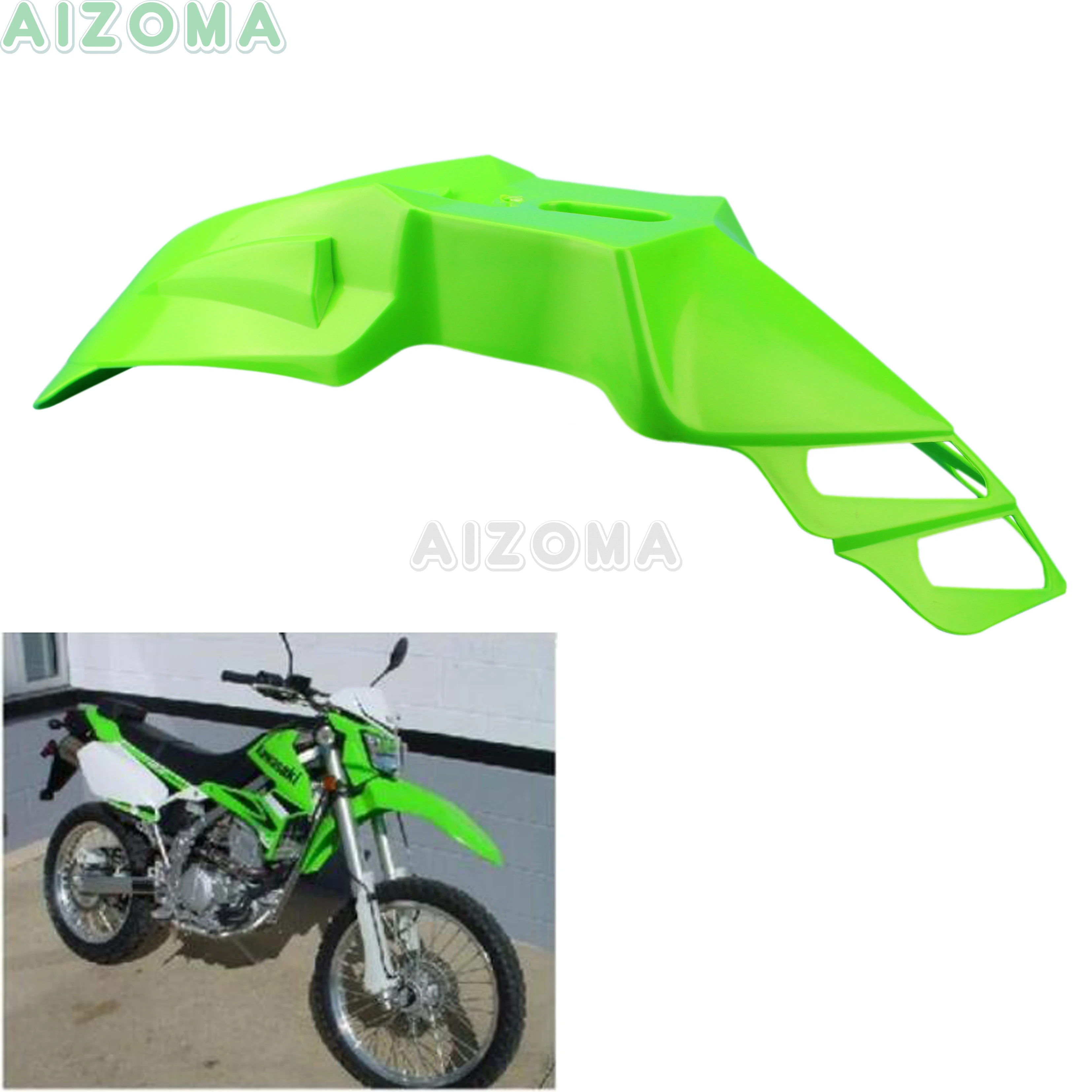 

Green Supemoto Dirt Bike Front Fender Motocross Universal Mudguards for Kawasaki KX 65/85/100/250 KLX 125 250 450 400R