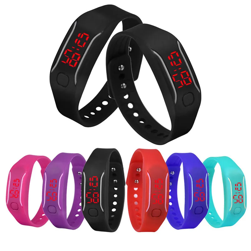 Irisshine i0392 Mens Womens Silicone LED Watch Date Sports Bracelet Digital Wrist Watch Unisex watches couple gift