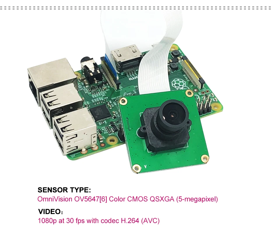 RPI широкоугольный модуль камеры OV5647 для Raspberry Pi 4 3 B+/PI3/PI2/PI B+/PI A/PI ZERO W