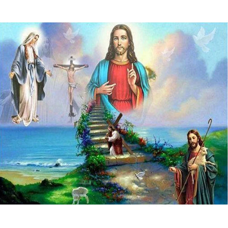 Religion Jesus Full Square Diamond 5D DIY Diamond Painting Embroidery