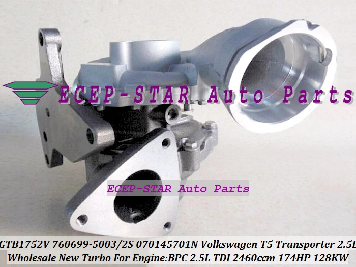 Turbo GTB1752V 760699 760699-5002S 760699-5003S 760699-0002 070145701N For Volkswagen VW T5 Transporter B8 2.5L TDI BPC 174HP (2)