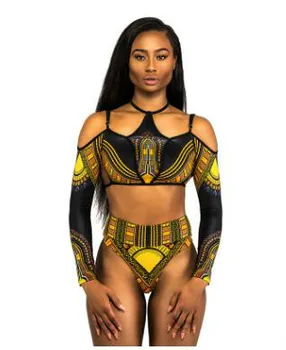 

2019 Fashion All-match Two Piece Swimsuit Sexy african Women Clothing