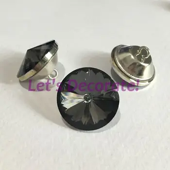 

Free shipping 350PCS/LOT 20MM Black Color Satellite Crystal Glass Buttons For Sofa Industry Or Other Decoration Fileds. WXK18350