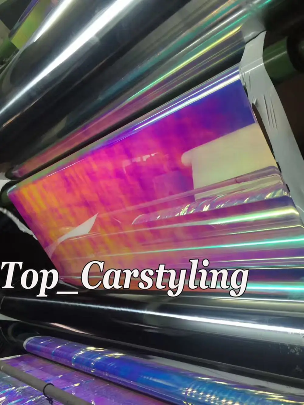 rainbow  chameleon chrome high stretch car wrapping film with air bubble free 3m hexis) (4)