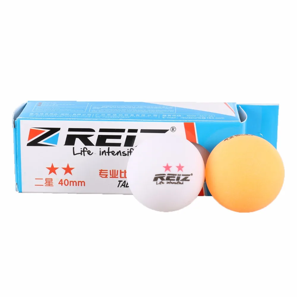 3 мяча/коробка Новые 2-звезда D40+ Мячи для настольного тенниса Материал Пластик поли для пинг-понга rz1812