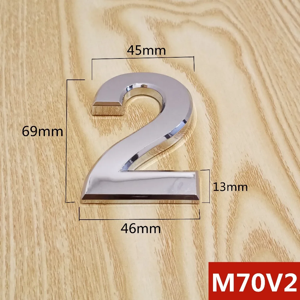 M70V亮银70mm塑料门牌=选项2