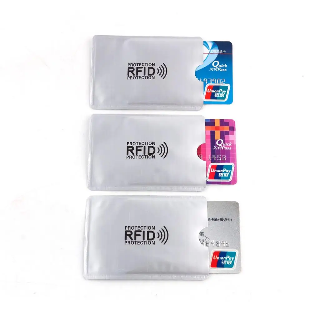 

10 pieces Anti-demagnetizing RFID Card Shielded Sleeve Protector 13.56mhz IC Card Protection NFC Preventing Degaussing Card Sets