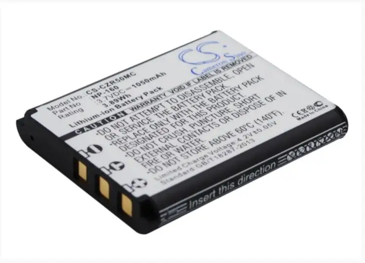 Cameron sino 1050 mAh Батарея для CASIO Exilim EX-FC500 EX-ZR50 EX-ZR55 EX-ZR60 EX-ZS220 NP-160 Камера Батарея