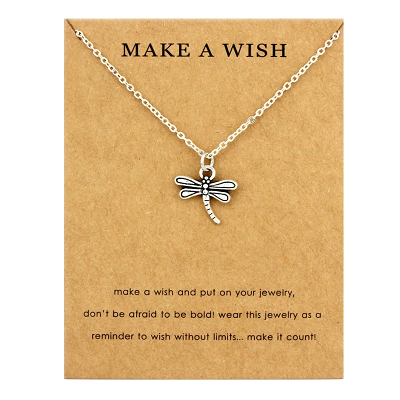 

Dragonfly Horse Unicorn Paw Pendants Chain Necklaces Women Men Unisex Wholesale Fashion Jewelry Party Prom Gift Drop Shipping