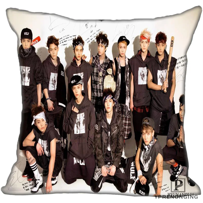 

Best Custom EXO (2) Pillow Case Bedroom Home Square zipper Pillowcases (One Side) #190404-01-121