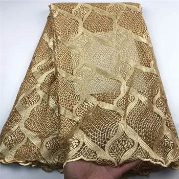 

French Nigerian Laces Fabrics High Quality Embroidery Lace African Laces Fabric For Wedding Dress CHYF5