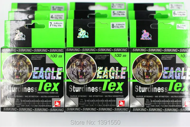 

Free Shipping - 100M Fishline Fluorocarbon Carp Line Strong Fishing Line 1.0# - 9.0# NEW